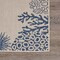 Homeroots 5 x 7 ft. Navy Reef Border Indoor & Outdoor Area Rug 396120 - alternate 5